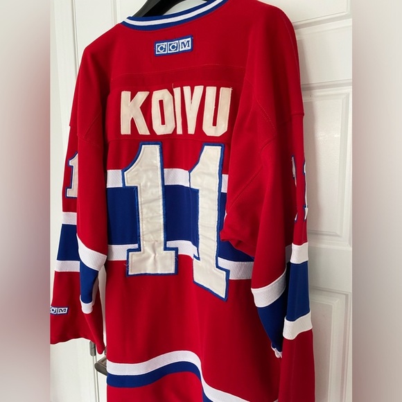 NHL MONTREAL CANADIENS SAKU KOIVU 11 Red Jersey in Large - Picture 6 of 14